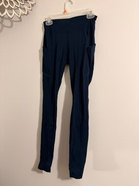 lululemon athletica Navy Side-Pocket Leggings